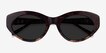 Fabulous Striped Tortoise AcetateSunglass Frames from EyeBuyDirect, Closed View