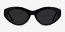 Fabulous Black AcetateSunglass Frames from EyeBuyDirect, Front View
