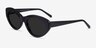 Fabulous Black AcetateSunglass Frames from EyeBuyDirect, Angle View