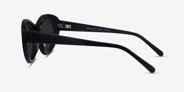 Fabulous Black AcetateSunglass Frames from EyeBuyDirect, Side View