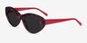 Fabulous Tortoise & Red AcetateSunglass Frames from EyeBuyDirect, Angle View