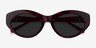 Fabulous Tortoise & Red AcetateSunglass Frames from EyeBuyDirect, Closed View