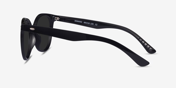 Domino Black Plastic Sunglass Frames from EyeBuyDirect