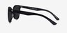 Domino Black PlasticSunglass Frames from EyeBuyDirect, Side View
