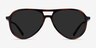 Volcano Tortoise PlasticSunglass Frames from EyeBuyDirect, Front View