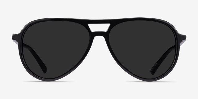 Volcano Black PlasticSunglass Frames from EyeBuyDirect, Front View