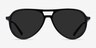 Volcano Black PlasticSunglass Frames from EyeBuyDirect, Front View