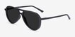 Volcano Black PlasticSunglass Frames from EyeBuyDirect, Angle View