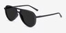 Volcano Black PlasticSunglass Frames from EyeBuyDirect, Angle View