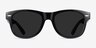Chess Black PlasticSunglass Frames from EyeBuyDirect, Front View