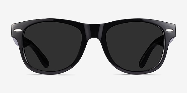 Chess Black Plastic Sunglass Frames