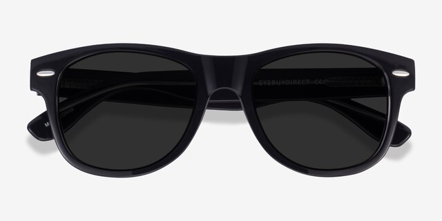 Chess Black PlasticSunglass Frames from EyeBuyDirect, Closed View