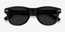 Chess Black PlasticSunglass Frames from EyeBuyDirect, Closed View