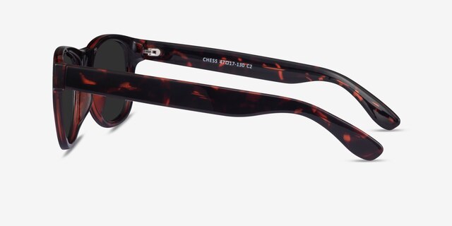 Chess Red Tortoise PlasticSunglass Frames from EyeBuyDirect, Side View