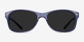 Jump Bleu Plastique Soleil de Lunette de vue d'EyeBuyDirect, Vue de Face