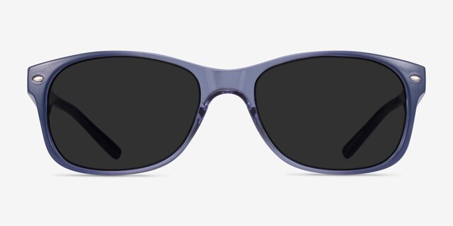 Jump Bleu PlastiqueSoleil de Lunette de vue d'EyeBuyDirect, Vue de Face