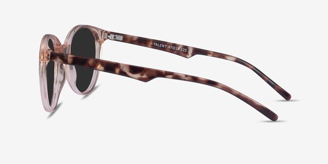 Talent Clear Brown Tortoise PlasticSunglass Frames from EyeBuyDirect, Side View
