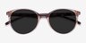 Talent Clear Brown Tortoise PlasticSunglass Frames from EyeBuyDirect, Closed View