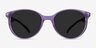 Talent Clear Purple Floral PlasticSunglass Frames from EyeBuyDirect, Front View