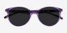 Talent Clear Purple Floral PlasticSunglass Frames from EyeBuyDirect, Closed View