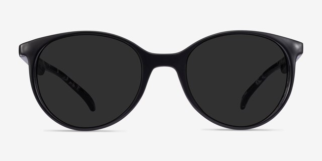 Talent Black Floral PlasticSunglass Frames from EyeBuyDirect, Front View