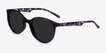 Talent Black Floral PlasticSunglass Frames from EyeBuyDirect, Angle View
