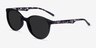 Talent Black Floral PlasticSunglass Frames from EyeBuyDirect, Angle View