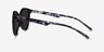 Talent Black Floral PlasticSunglass Frames from EyeBuyDirect, Side View