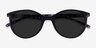 Talent Black Floral PlasticSunglass Frames from EyeBuyDirect, Closed View