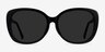 Sherry Black AcetateSunglass Frames from EyeBuyDirect, Front View
