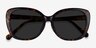 Sherry Écailles AcétateSoleil de Lunette de vue d'EyeBuyDirect, Vue Rapprochée
