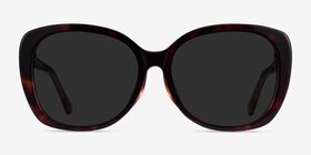 Sherry Tortoise Champagne Acétate Soleil de Lunette de vue d'EyeBuyDirect, Vue de Face