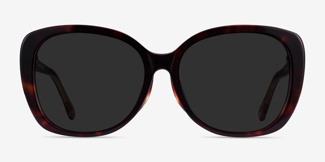 Sherry Tortoise Champagne AcetateSunglass Frames from EyeBuyDirect, Front View