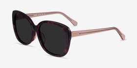 Sherry Tortoise Champagne Acétate Soleil de Lunette de vue d'EyeBuyDirect, Vue d'Angle