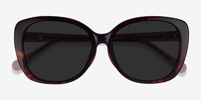 Sherry Tortoise Champagne AcetateSunglass Frames from EyeBuyDirect, Closed View