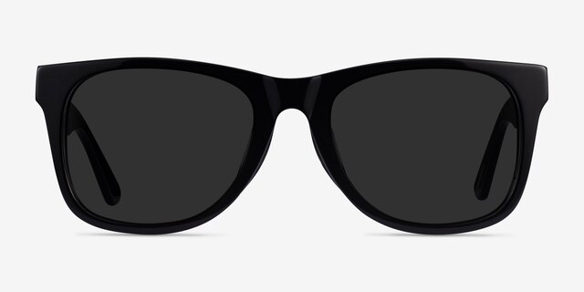 Ristretto Black AcetateSunglass Frames from EyeBuyDirect, Front View