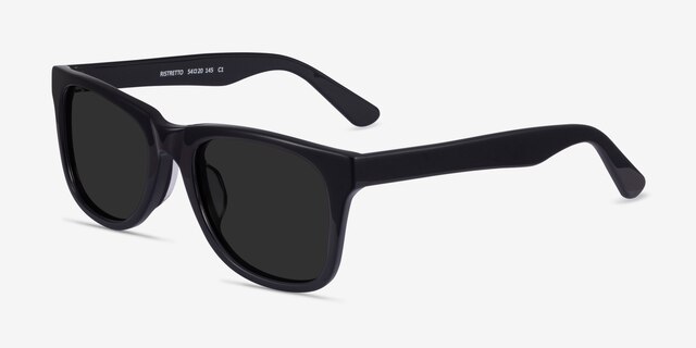Ristretto Black AcetateSunglass Frames from EyeBuyDirect, Angle View