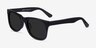 Ristretto Black AcetateSunglass Frames from EyeBuyDirect, Angle View