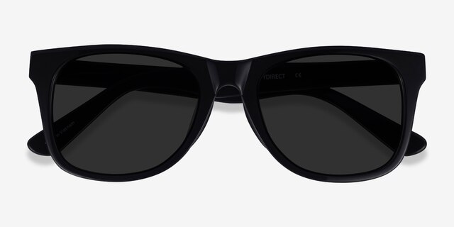 Ristretto Black AcetateSunglass Frames from EyeBuyDirect, Closed View