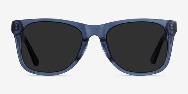 Ristretto Clear Blue AcetateSunglass Frames from EyeBuyDirect, Front View