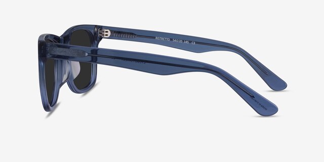 Ristretto Clear Blue AcetateSunglass Frames from EyeBuyDirect, Side View