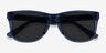 Ristretto Clear Blue AcetateSunglass Frames from EyeBuyDirect, Closed View