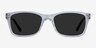 Tennis Clear Black AcétateSoleil de Lunette de vue d'EyeBuyDirect, Vue de Face