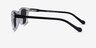 Tennis Clear Black AcétateSoleil de Lunette de vue d'EyeBuyDirect, Vue de Côté