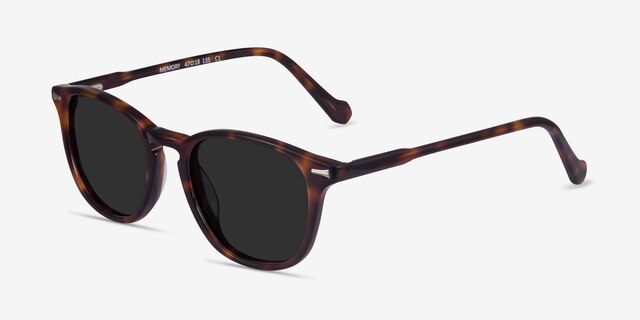 Memory Tortoise AcetateSunglass Frames from EyeBuyDirect, Angle View