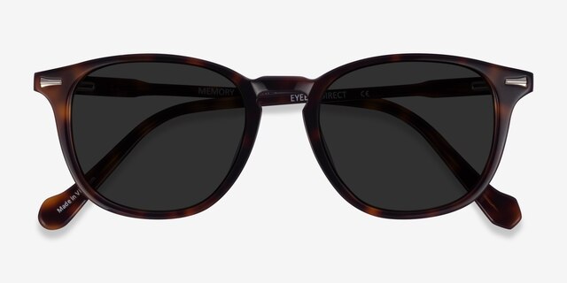 Memory Tortoise AcetateSunglass Frames from EyeBuyDirect, Closed View