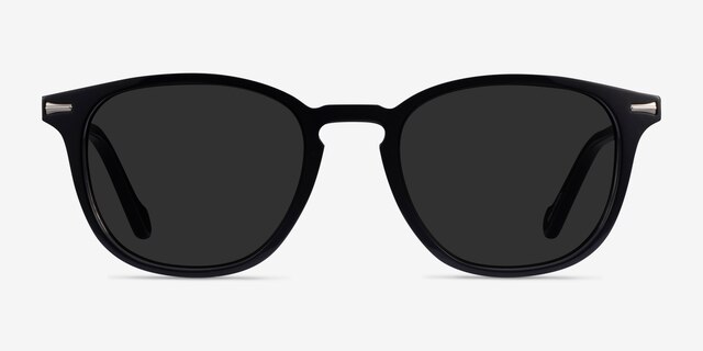 Memory Black AcetateSunglass Frames from EyeBuyDirect, Front View