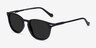 Memory Black AcetateSunglass Frames from EyeBuyDirect, Angle View