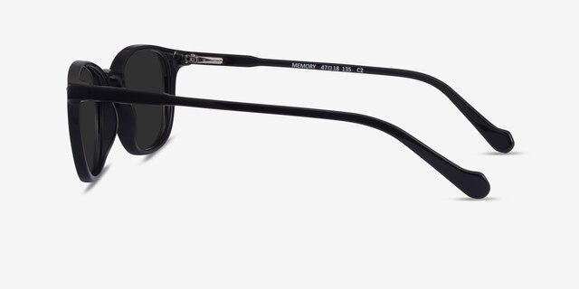 Memory Black AcetateSunglass Frames from EyeBuyDirect, Side View