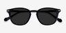 Memory Black AcetateSunglass Frames from EyeBuyDirect, Closed View